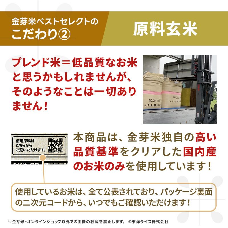 金芽米　10kg 無洗米　オリジナルブレンド米　ベストセレクト　東洋ライス 米のプロおすすめのブレンド米！最高のブレンド比率で、本当に